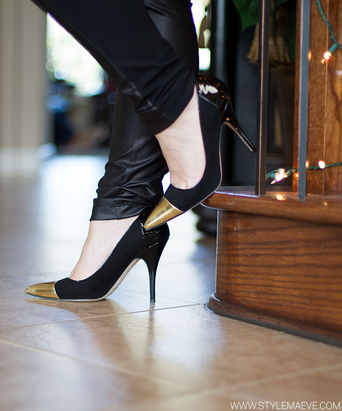 Gold-and-Black-Shoes