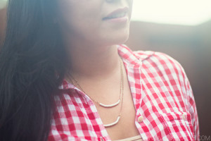 Denim & Supply Red Check Blouse