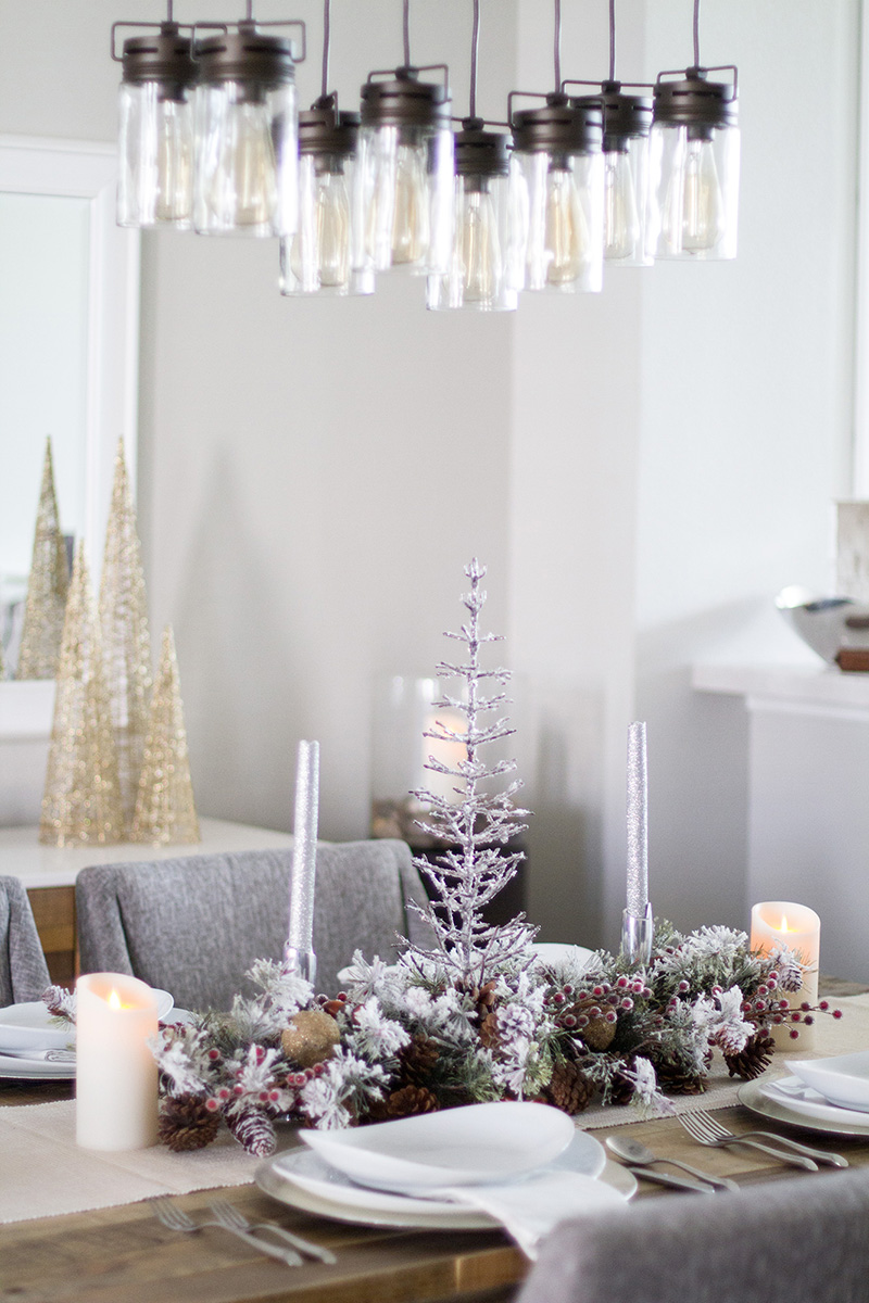 Rustic Christmas Table Decorations