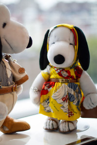 Snoopy and Belle in Fashion - Hermes