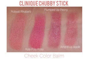 Clinique Chubby Stick Cheek Color Swatches