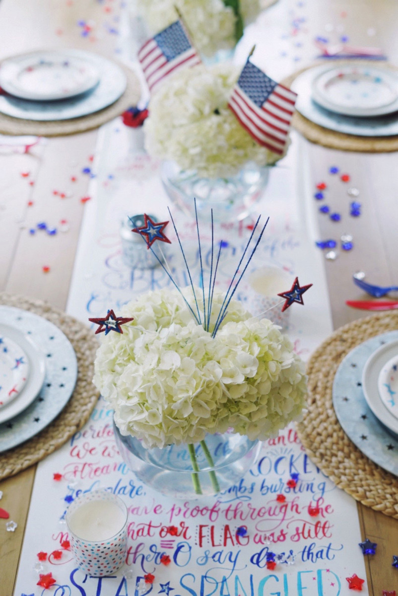 4th of july tablescape