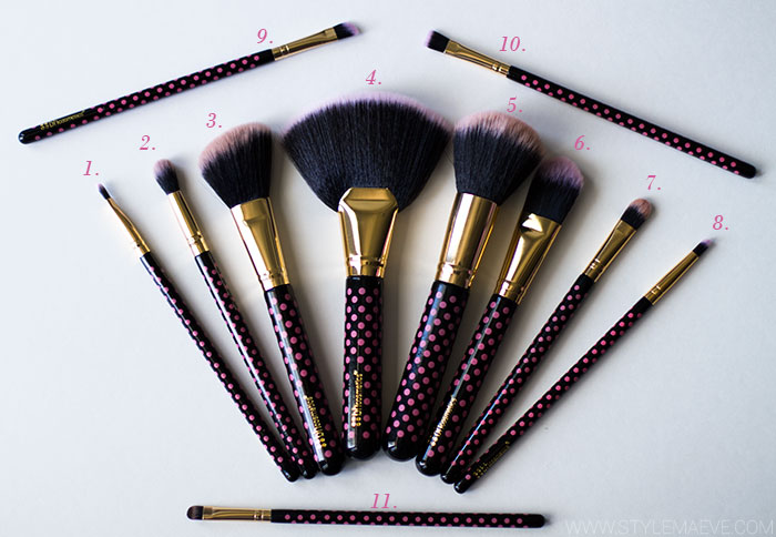 BH Cosmetics 11 piece Brush Set  Makeup Brushes