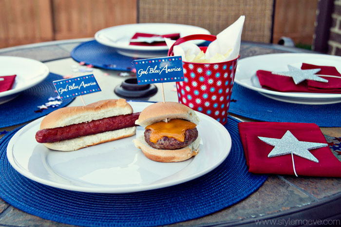Fourth of July Food and Decor