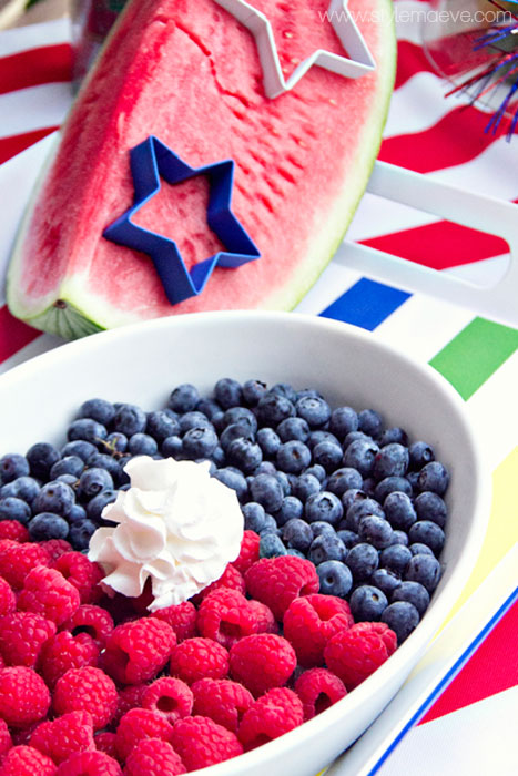 Red White and Blue - Food for 4th of July