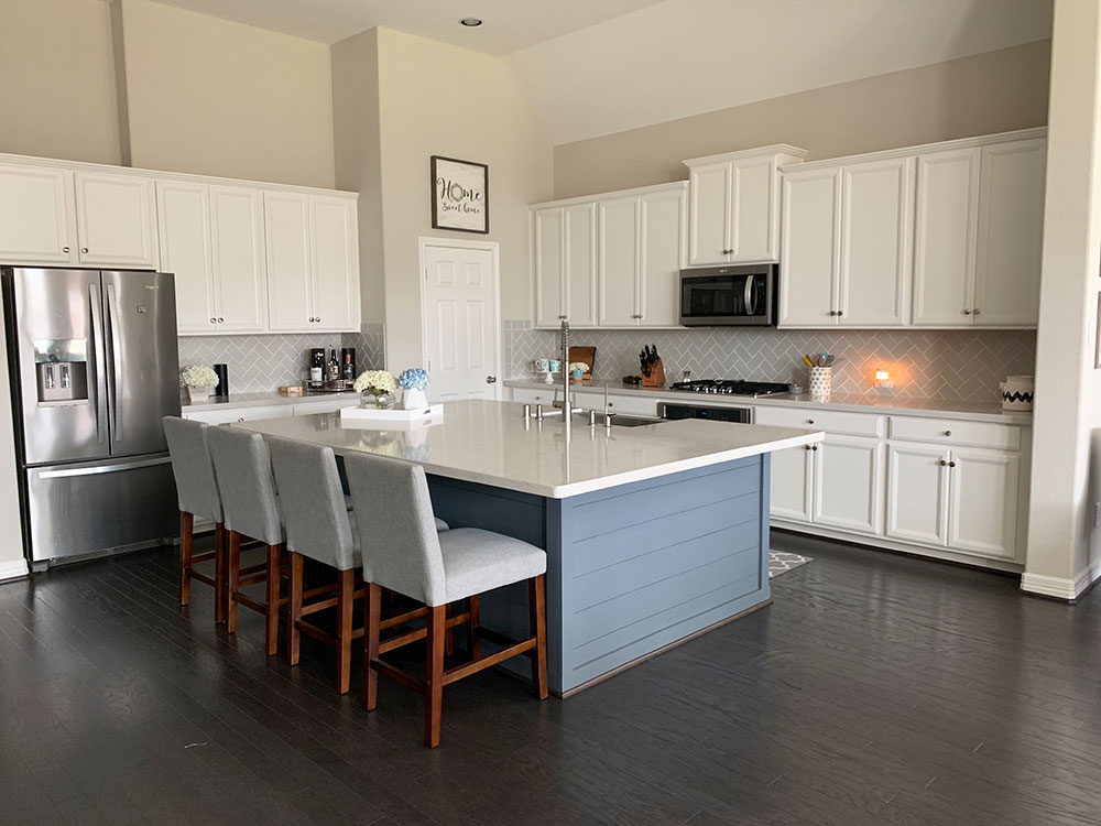 Kitchen Island Shiplap