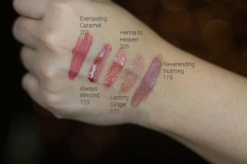 Loreal Infallible Pro Last Lip Color swatches