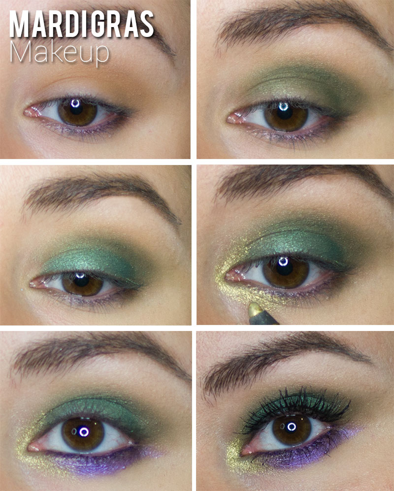 Mardi Gras Makeup Look