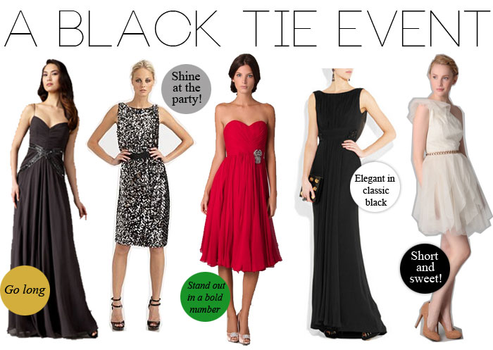 What to wear to a black tie event