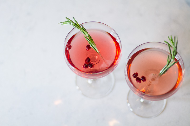 Christmas Cocktails: Cranberry Champagne Cocktail - By Lynny