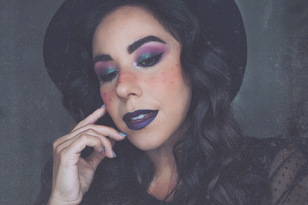 Easy Witch Makeup Halloween look