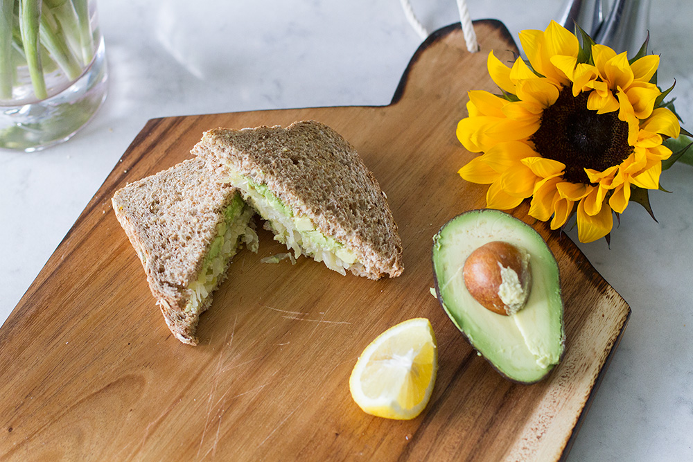 Avocado and Sauerkraut Sandwich